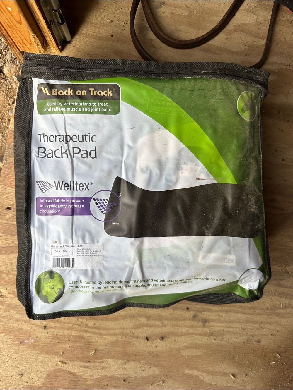 Therapeutic Horse Back Pad - Black Brand New Back On Track